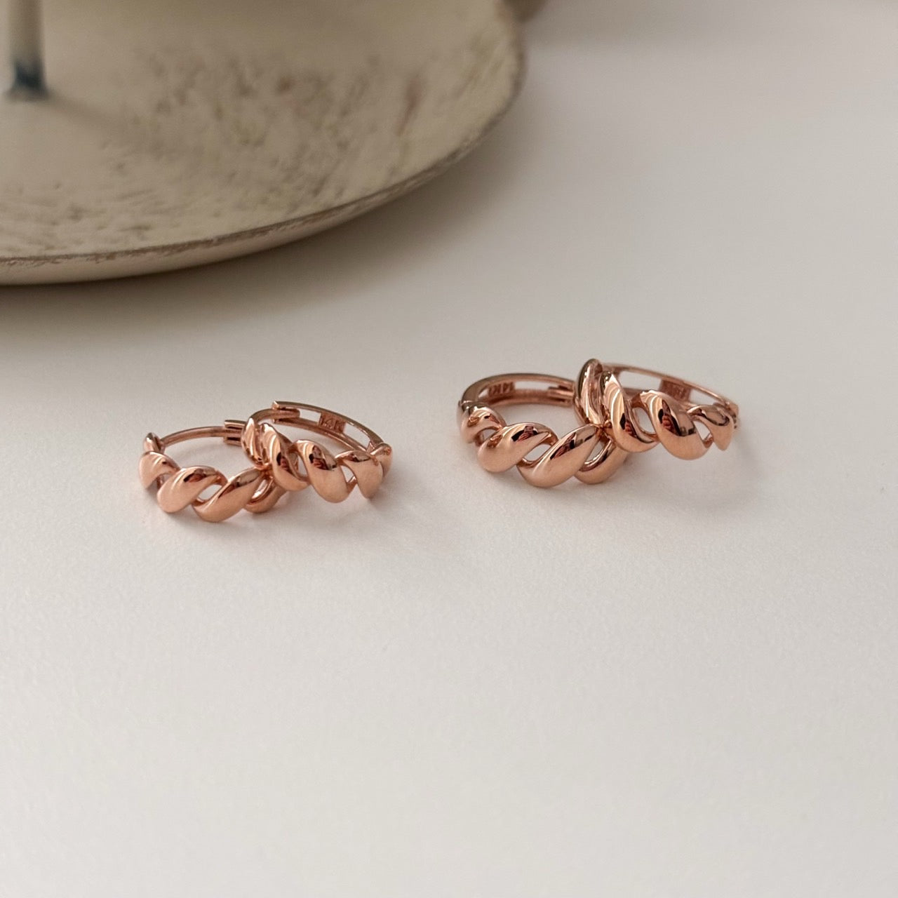Wavy Hoop Earrings