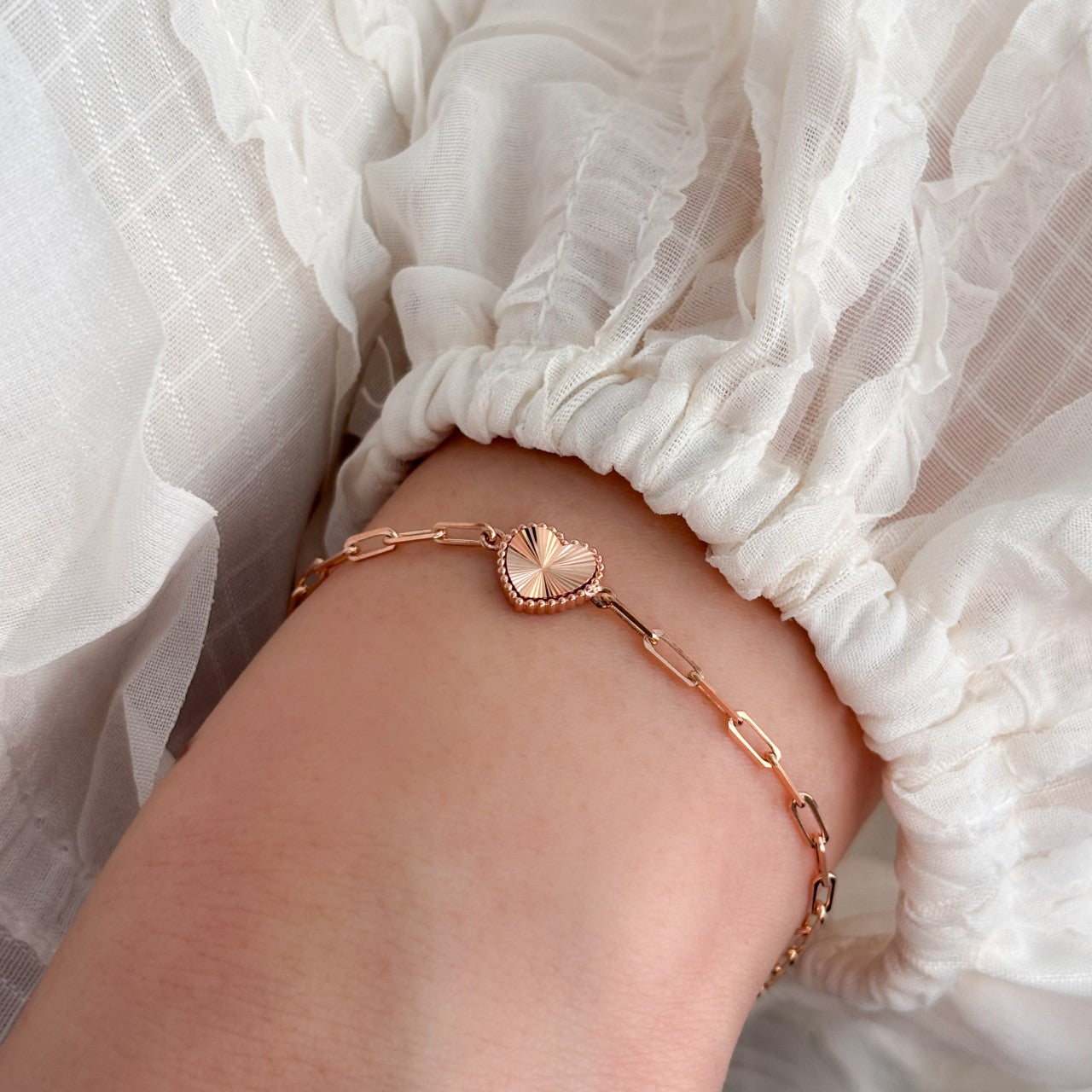 Heart Chain Bracelet
