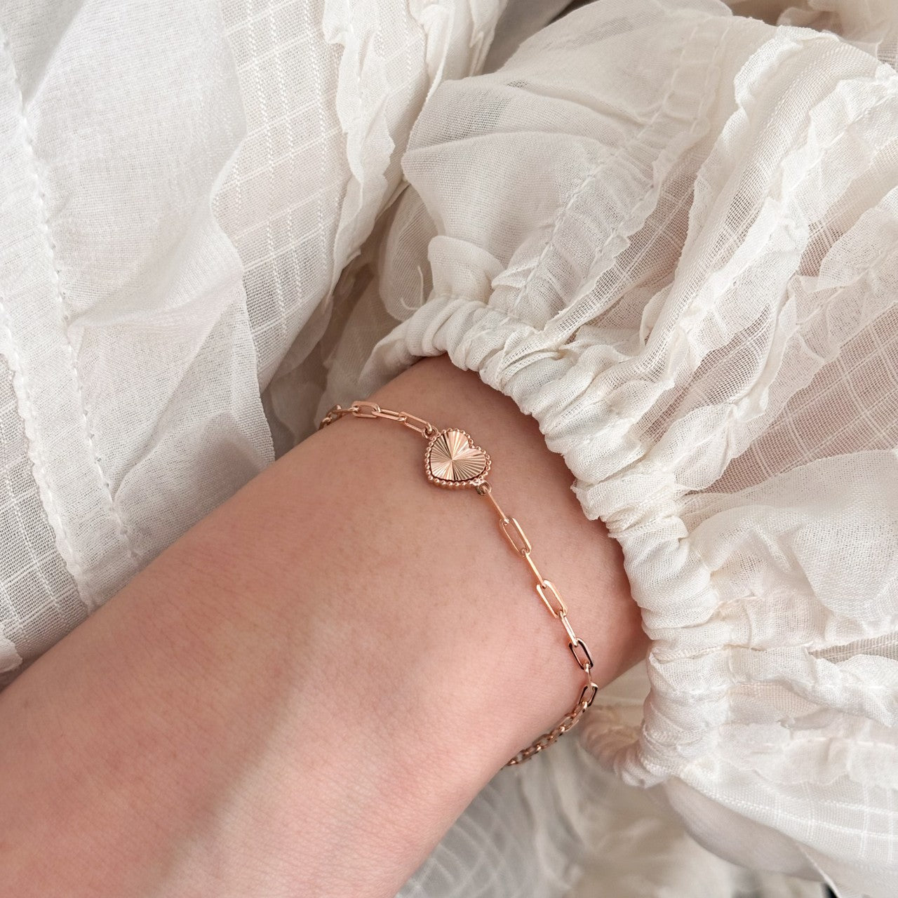 Heart Chain Bracelet