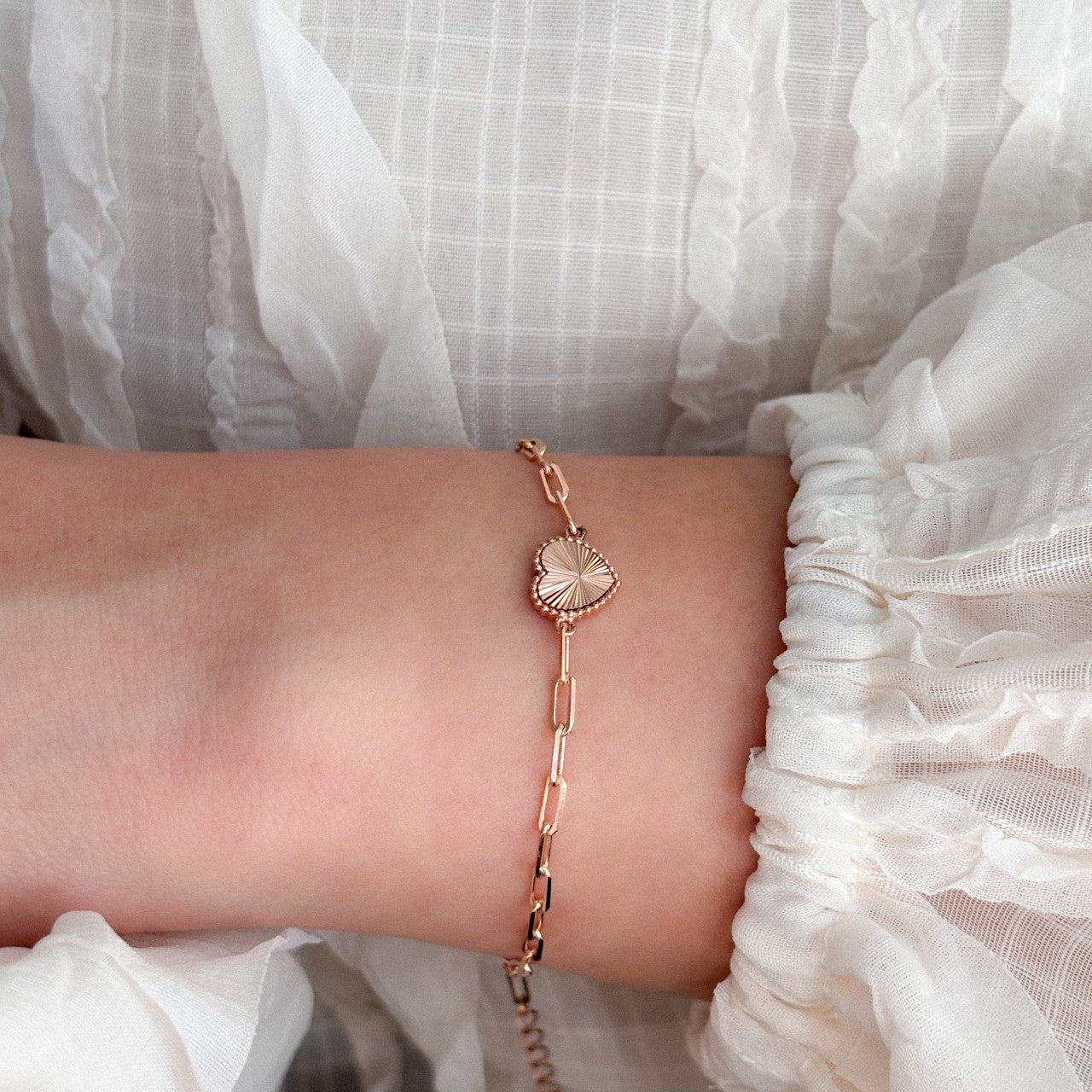 Heart Chain Bracelet