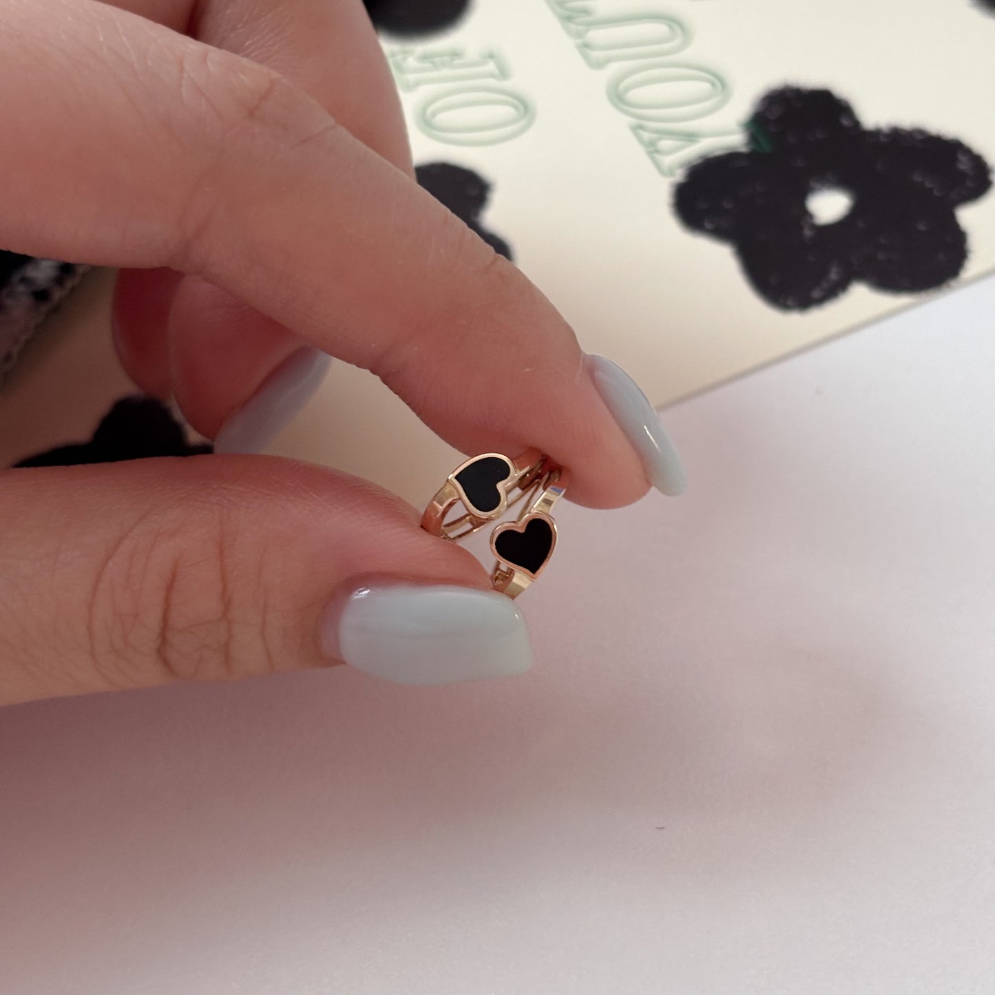 Black Heart Earrings