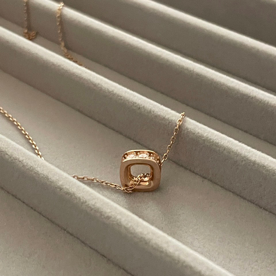 Cushion Square Necklace