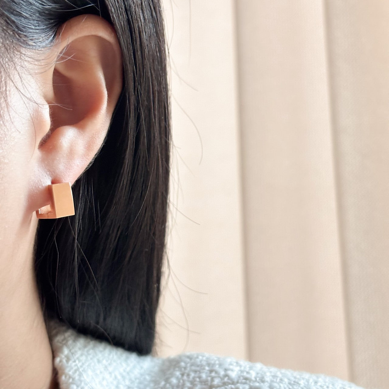 Rectangle Hoop Earrings