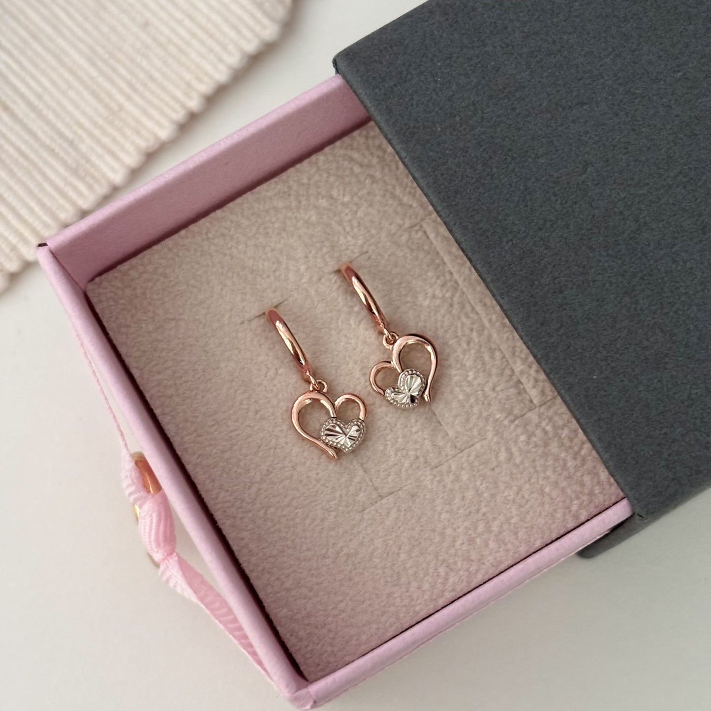 Heart Dangle Earrings