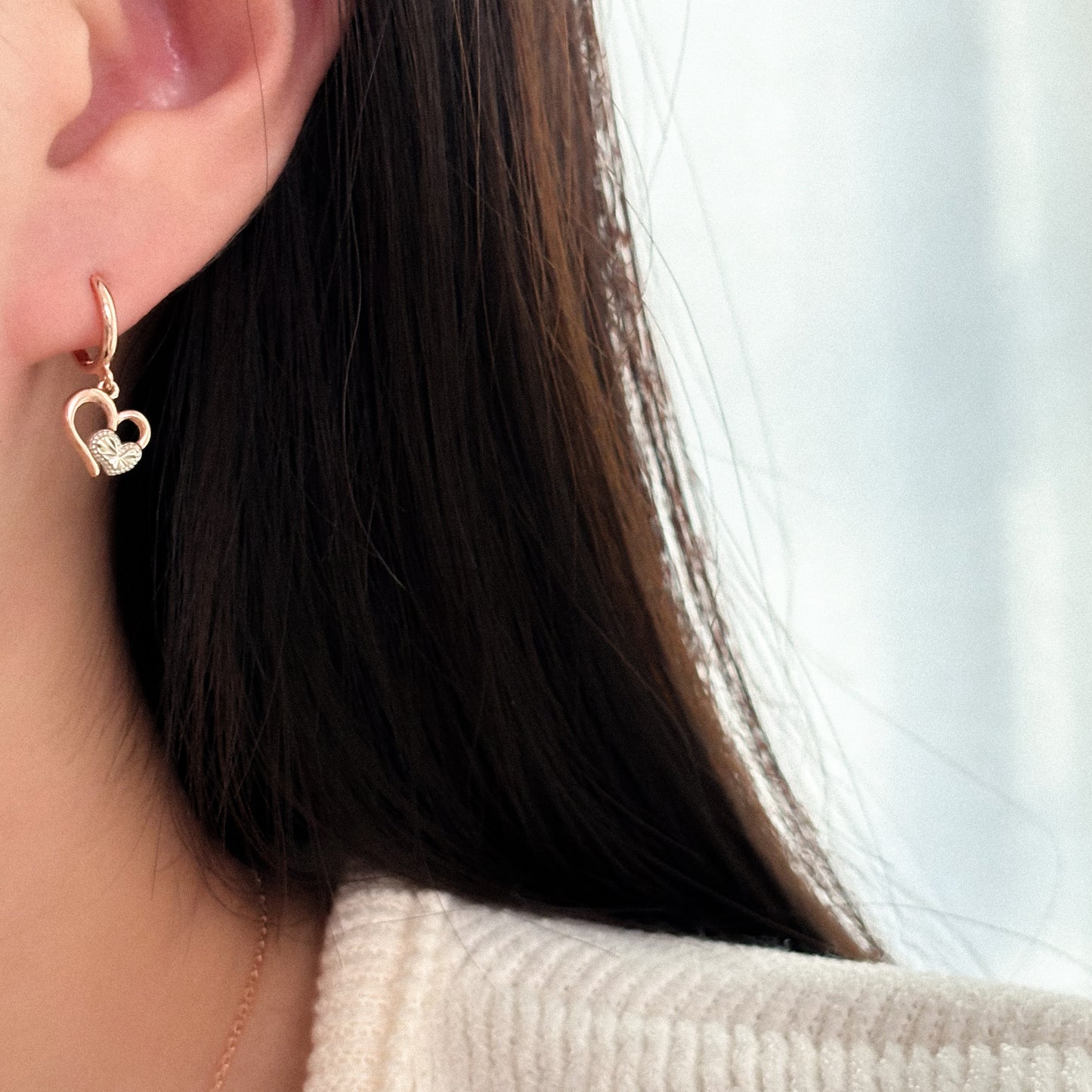 Heart Dangle Earrings