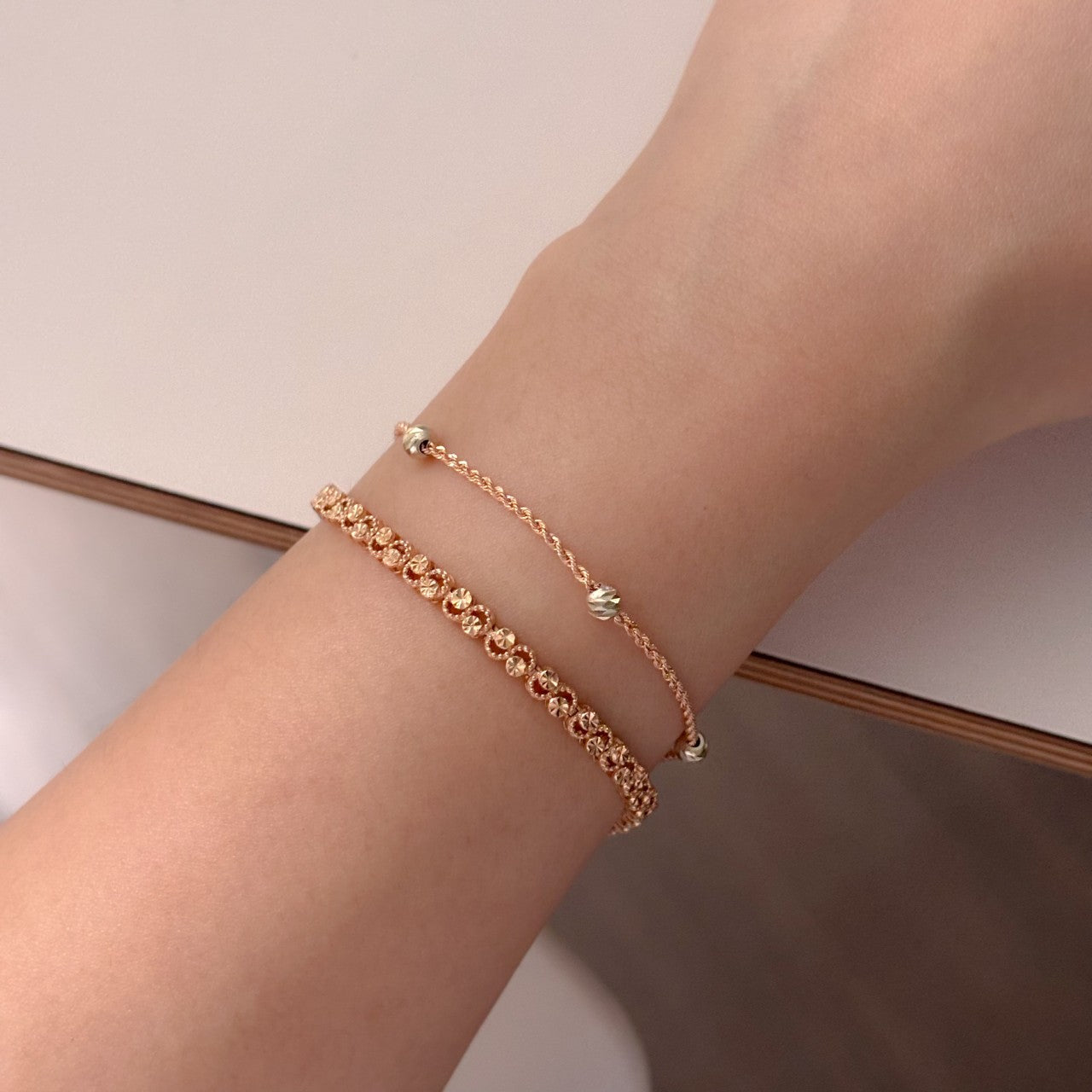 Two Tone Ball Bracelet