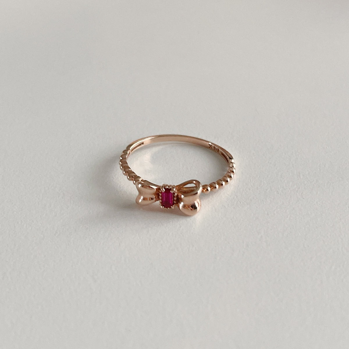 Ruby Bow Ring