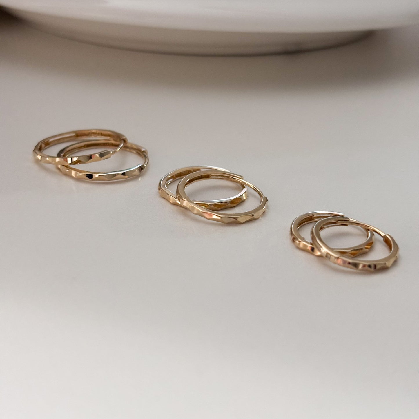Textured Hoop Earrings