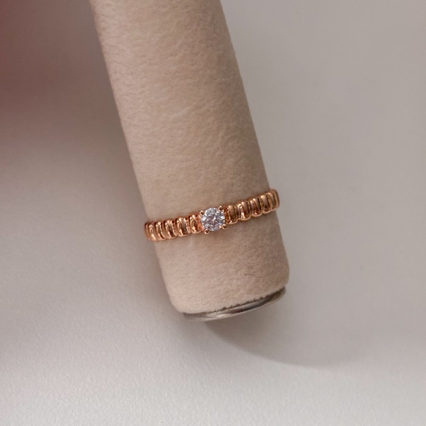 Ripped Bead Promise Ring