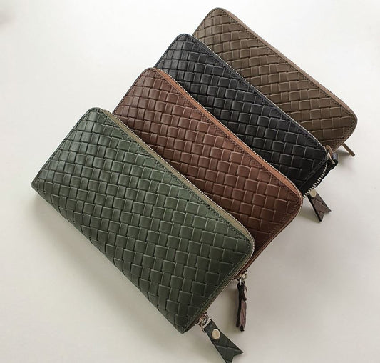 Large Woven Print Wallet