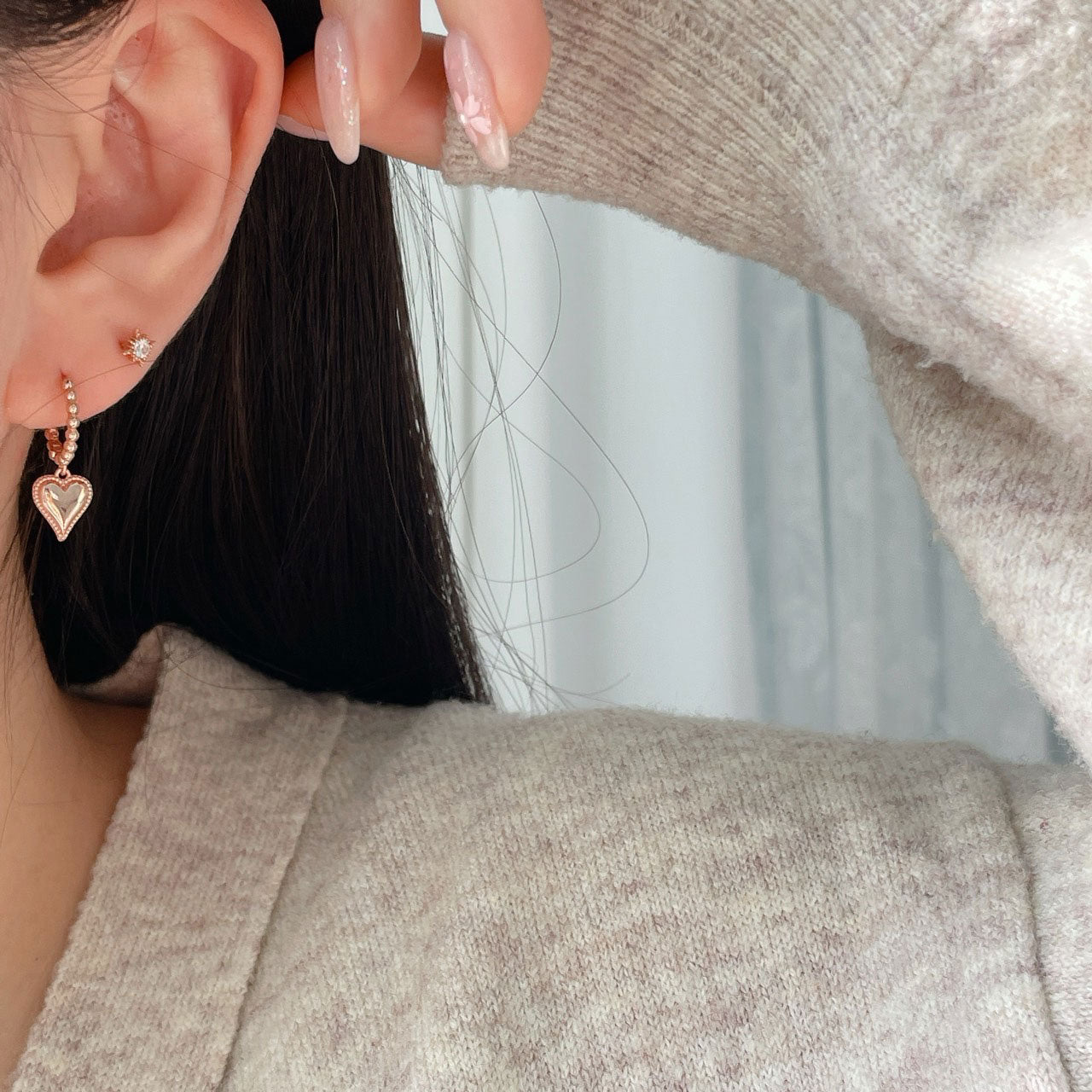 Heart Dangle Earrings