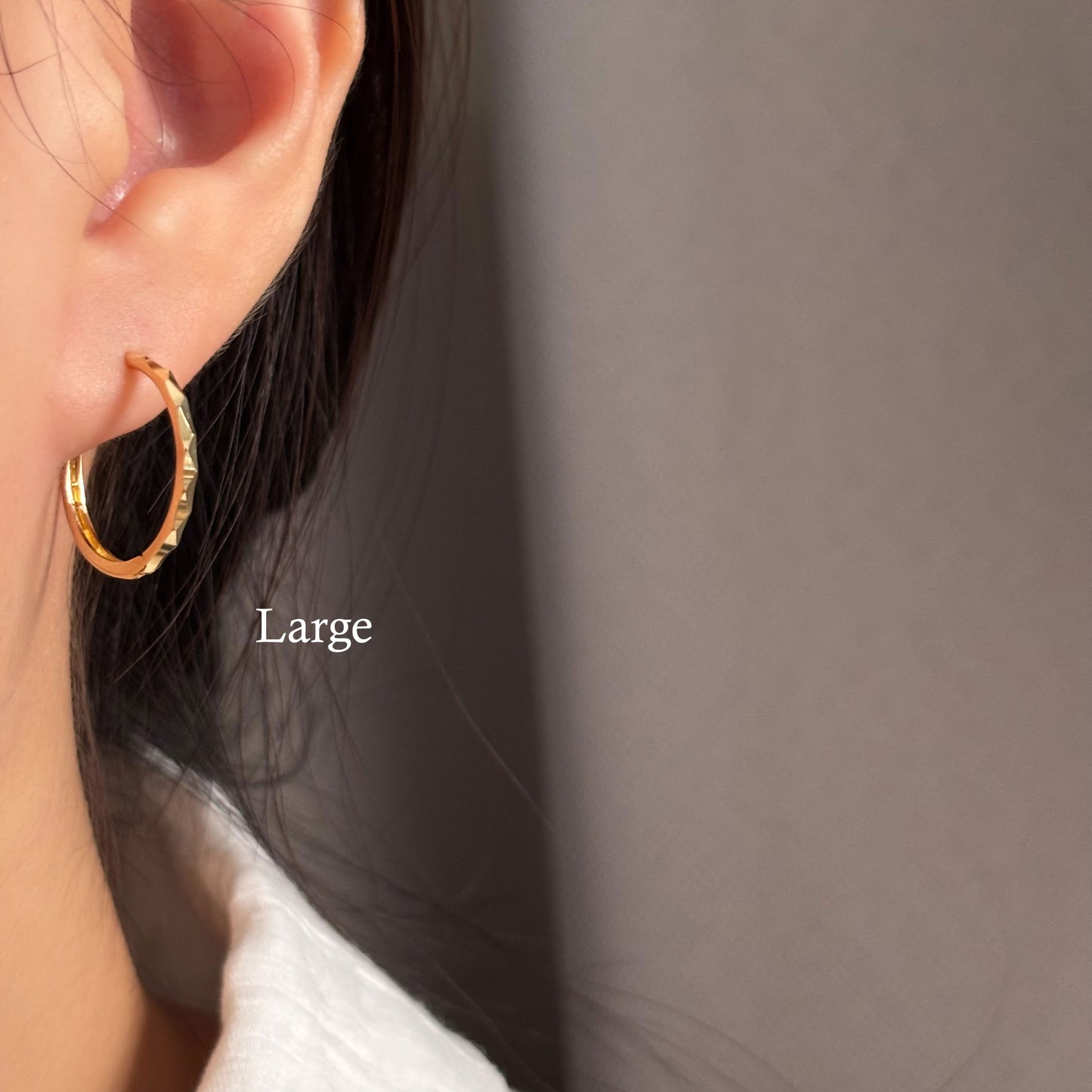 Textured Hoop Earrings