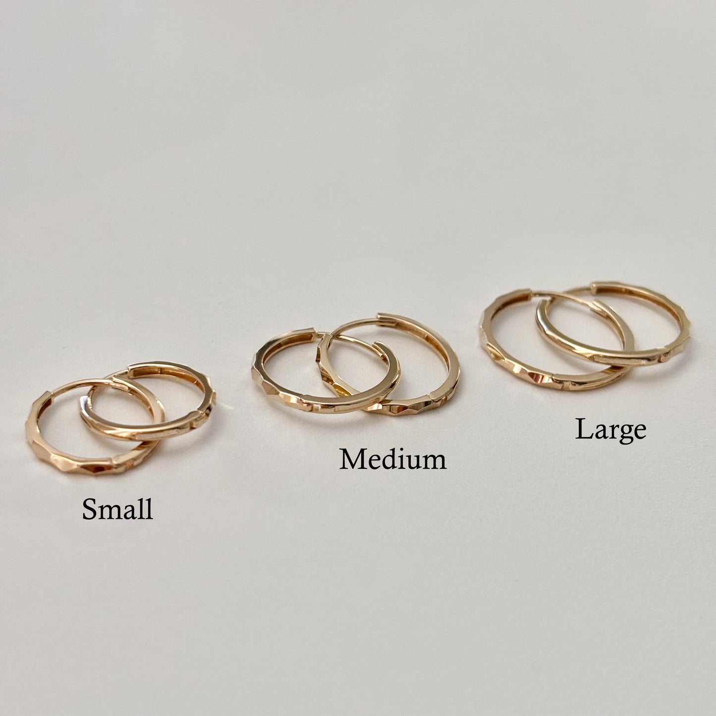 Textured Hoop Earrings