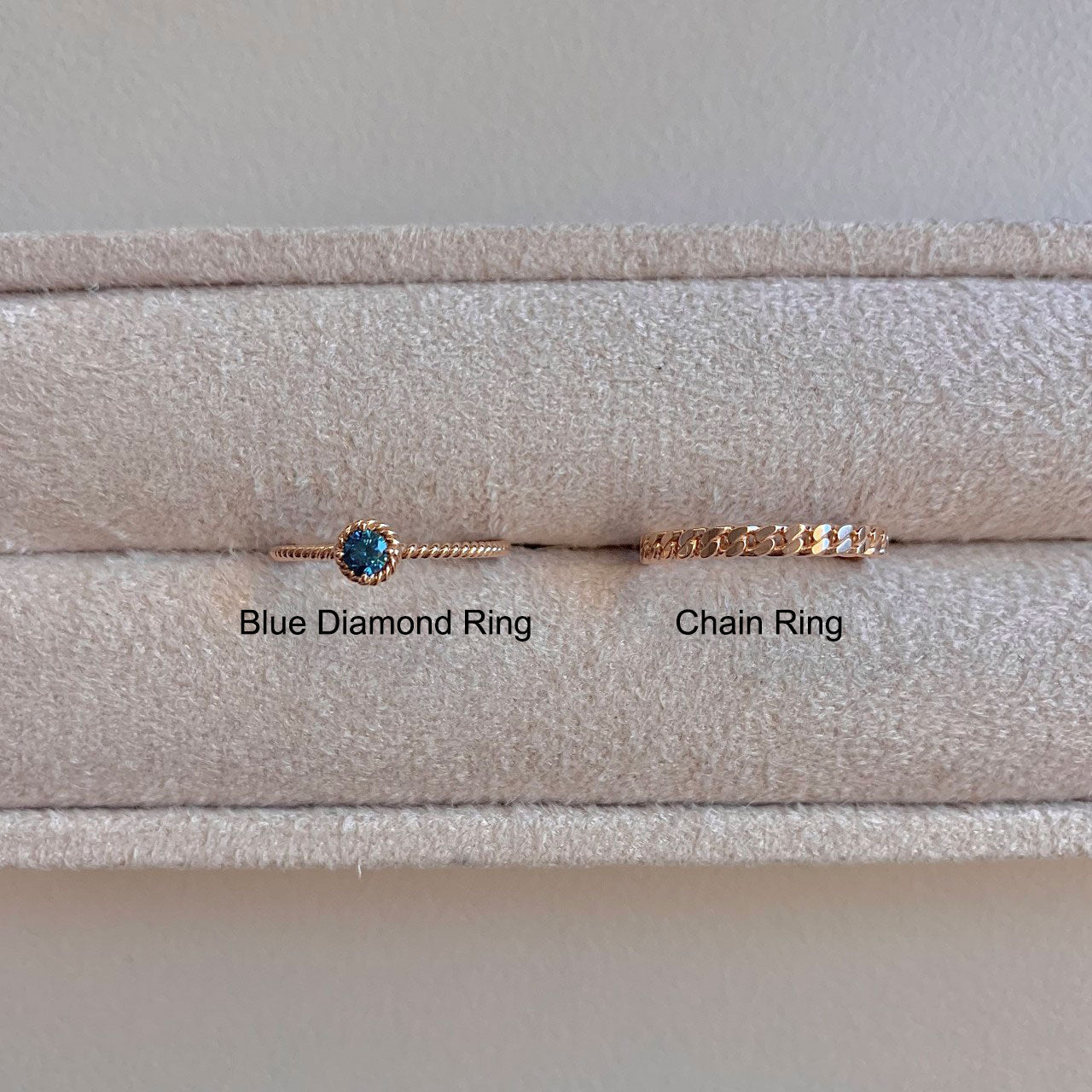 Blue Diamond & Chain Ring