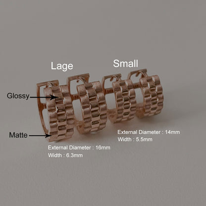 Watch Band Hoop Earrings