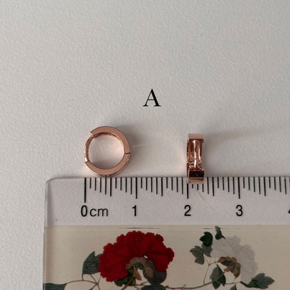 Tapered Hoop Earrings