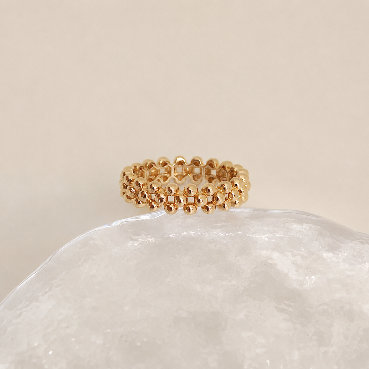 Beaded Bubble Ring