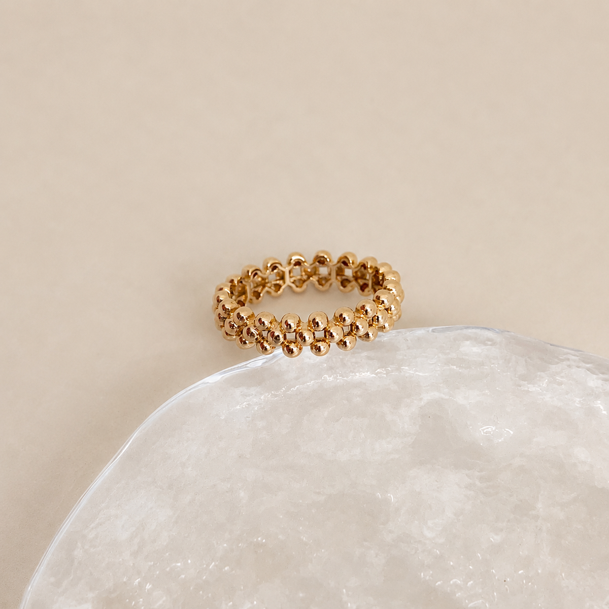 Beaded Bubble Ring