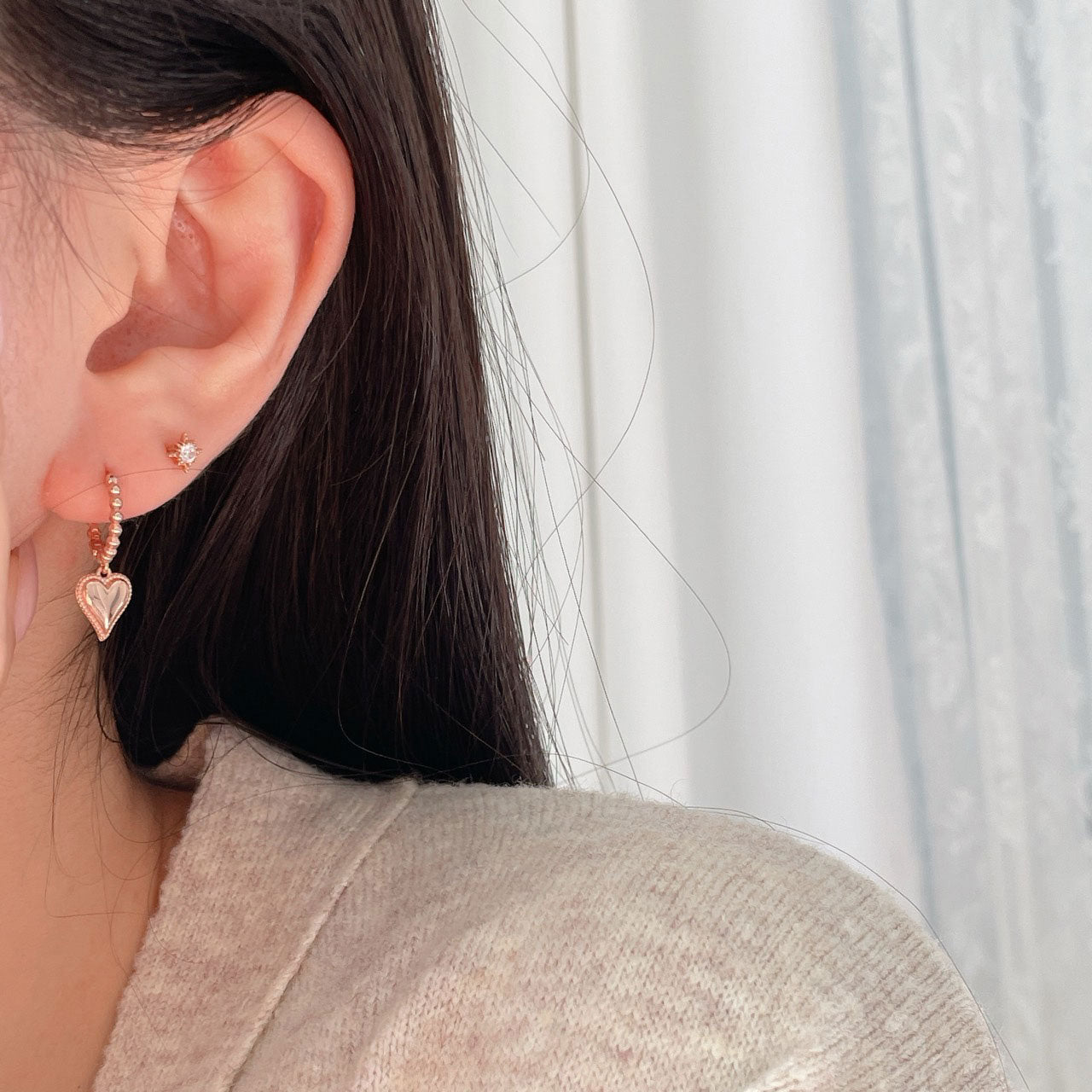 Heart Dangle Earrings