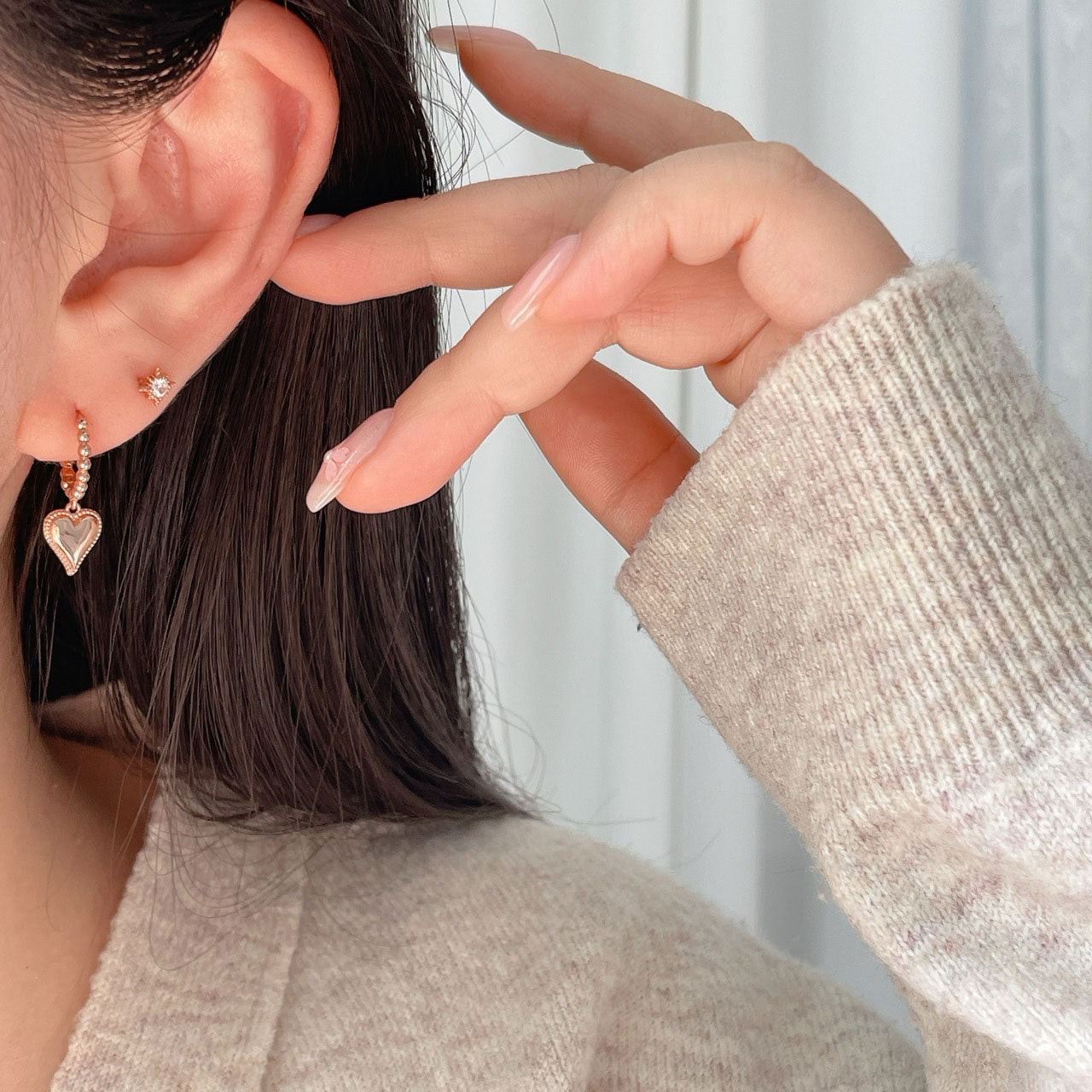 Heart Dangle Earrings