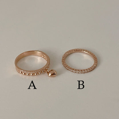 Heart Dangle Ring
