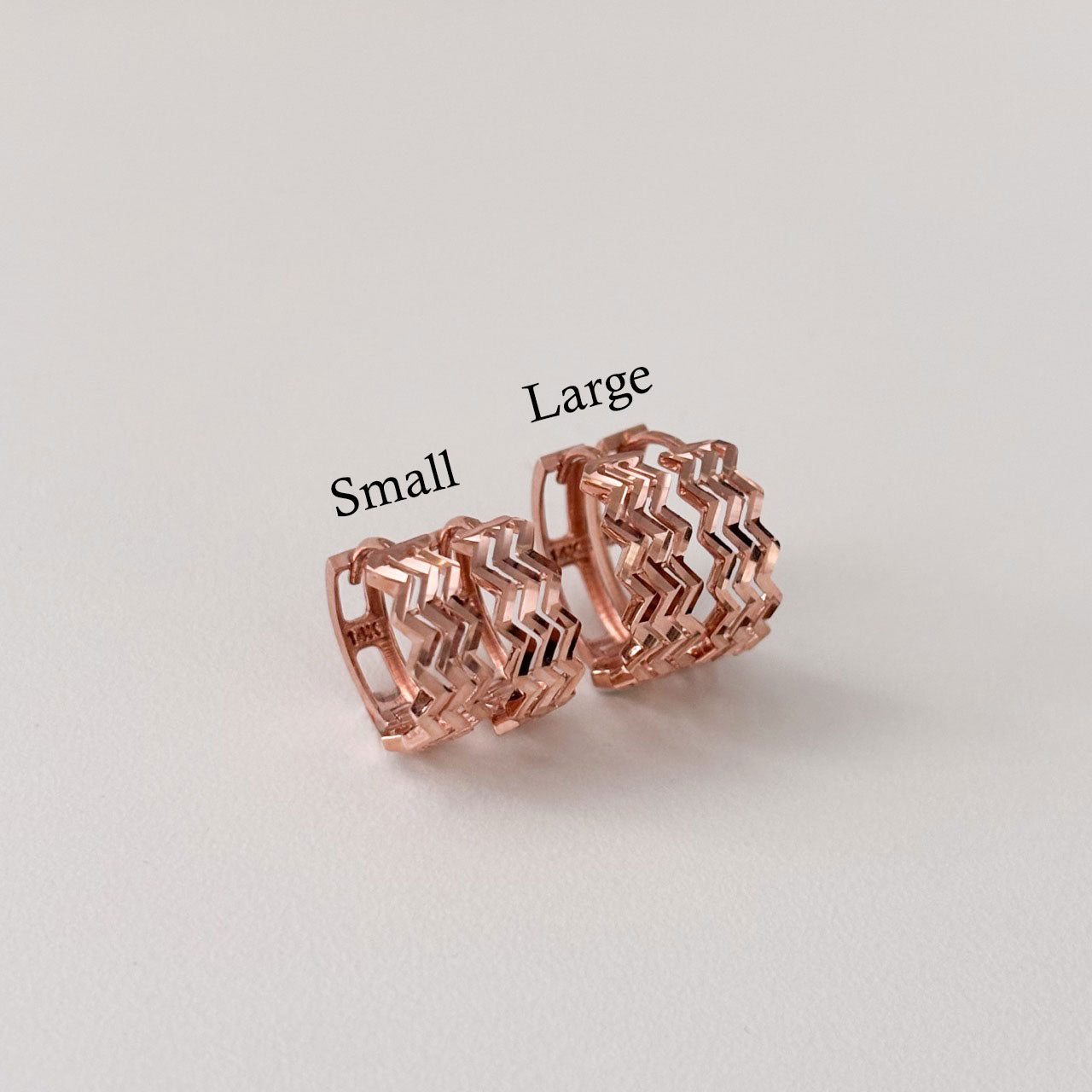Zigzag Hoop Earrings