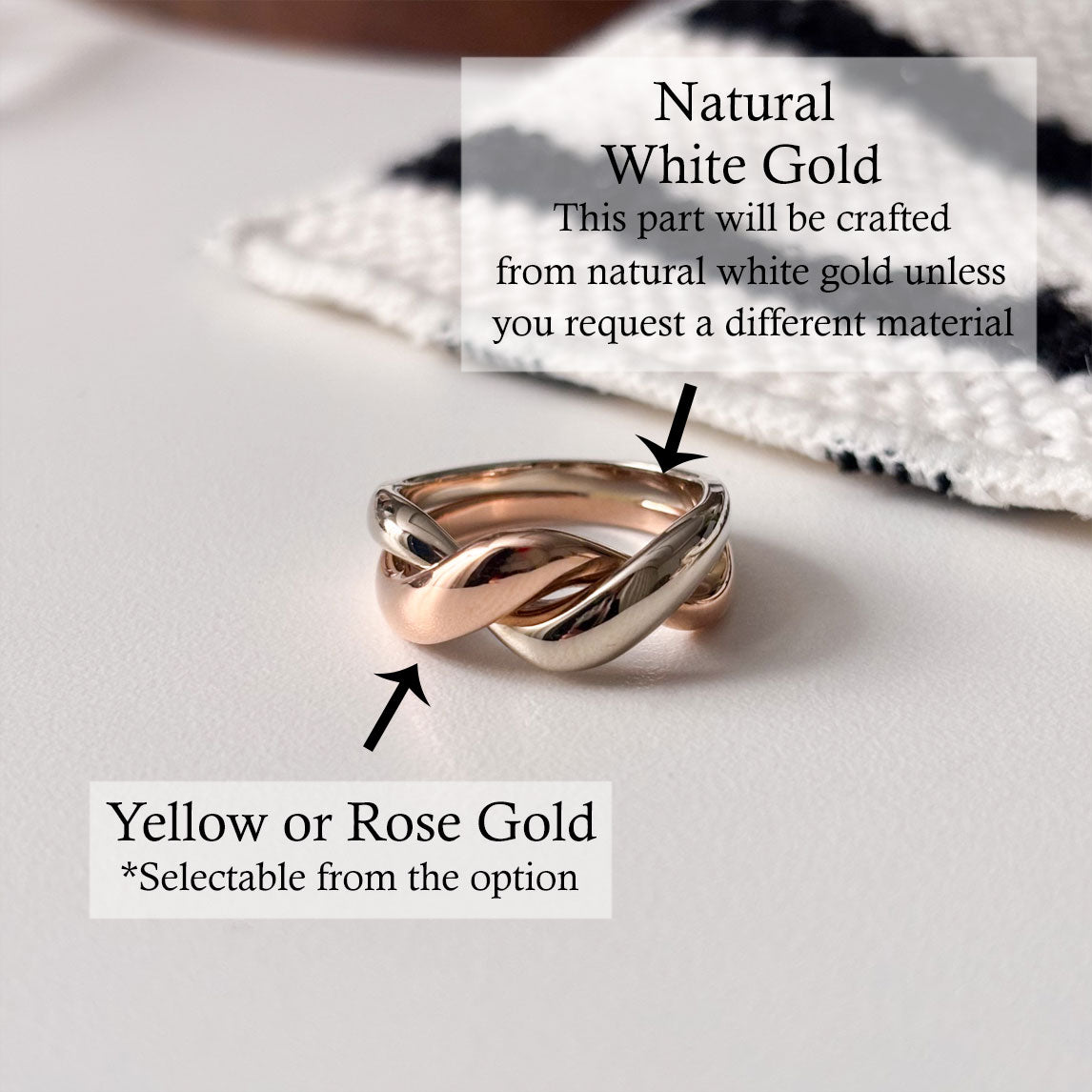 Twist Two Tone Ring