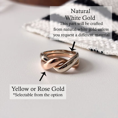 Twist Two Tone Ring