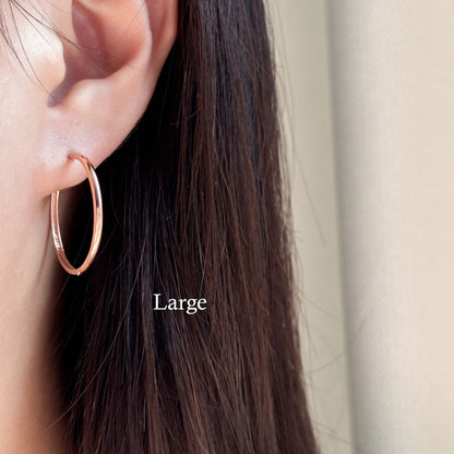 Slim Hoop Earrings