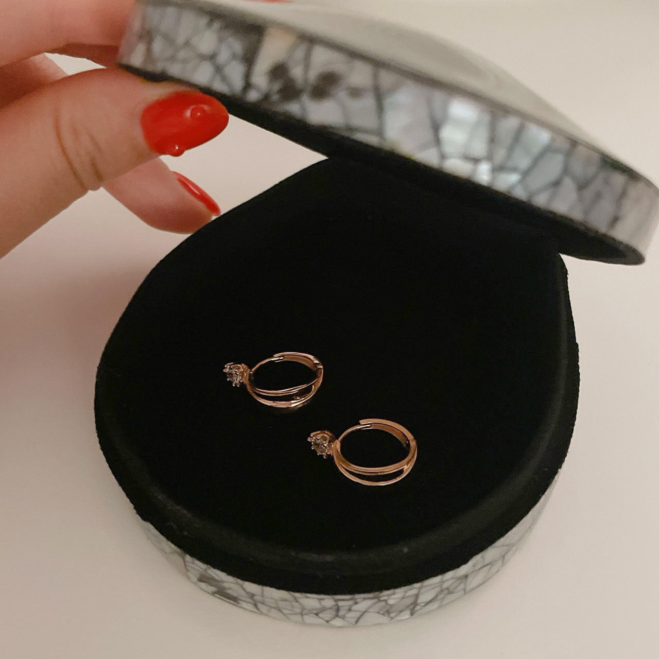 Drop CZ Earrings