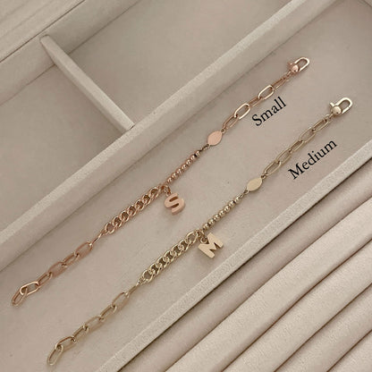 Initial Chain Bracelet
