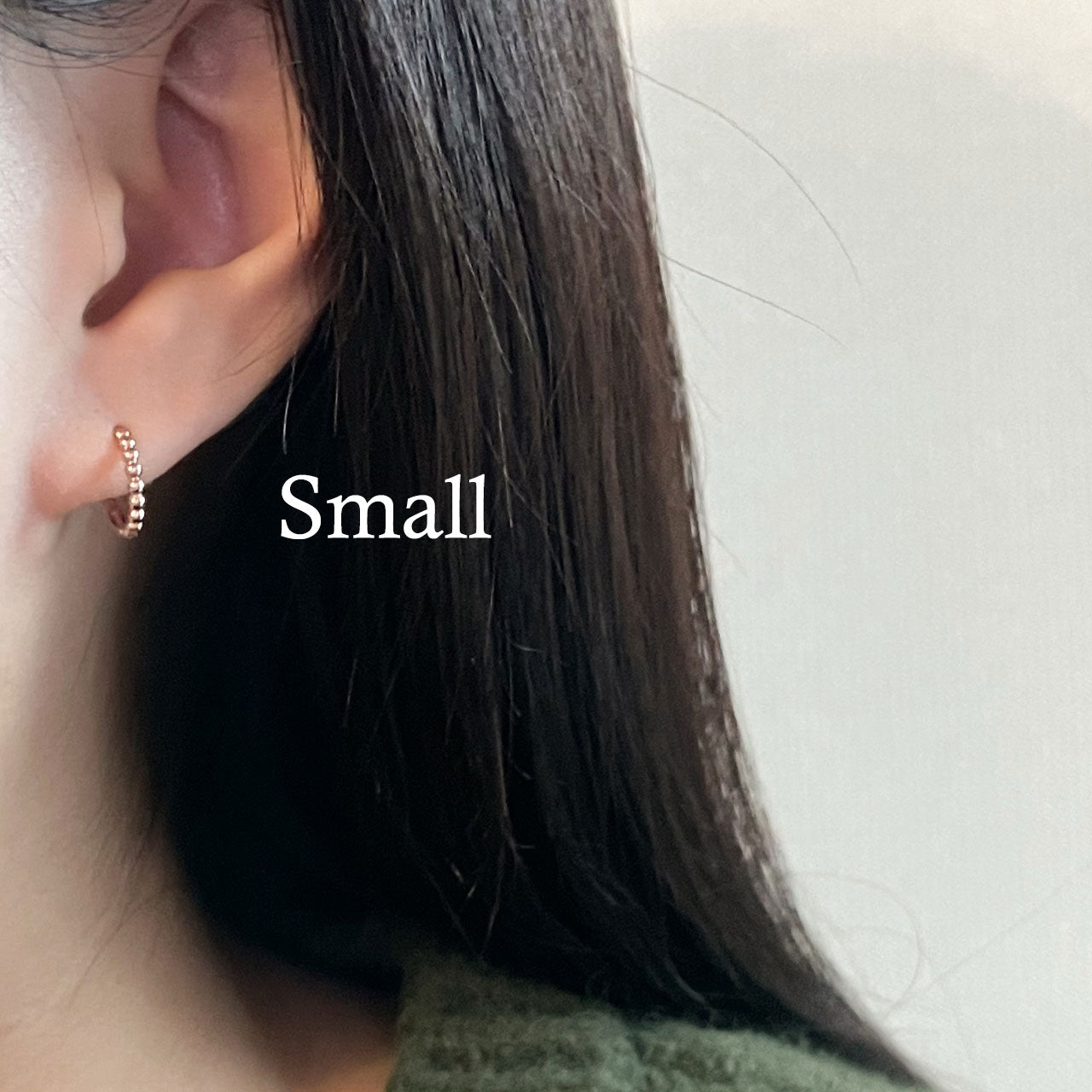 Beaded Huggie Earrings