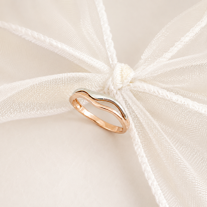 Two Tone Wavy Band