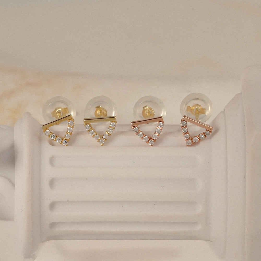Triangle Stud Earrings