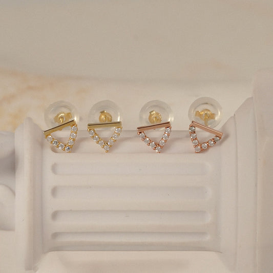 Triangle Stud Earrings