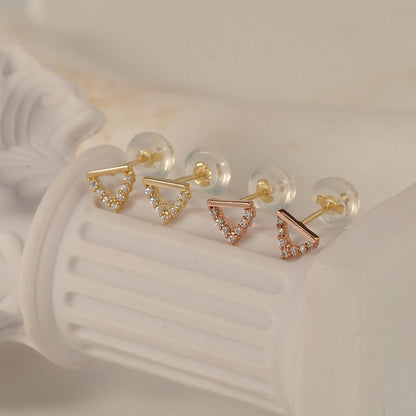Triangle Stud Earrings