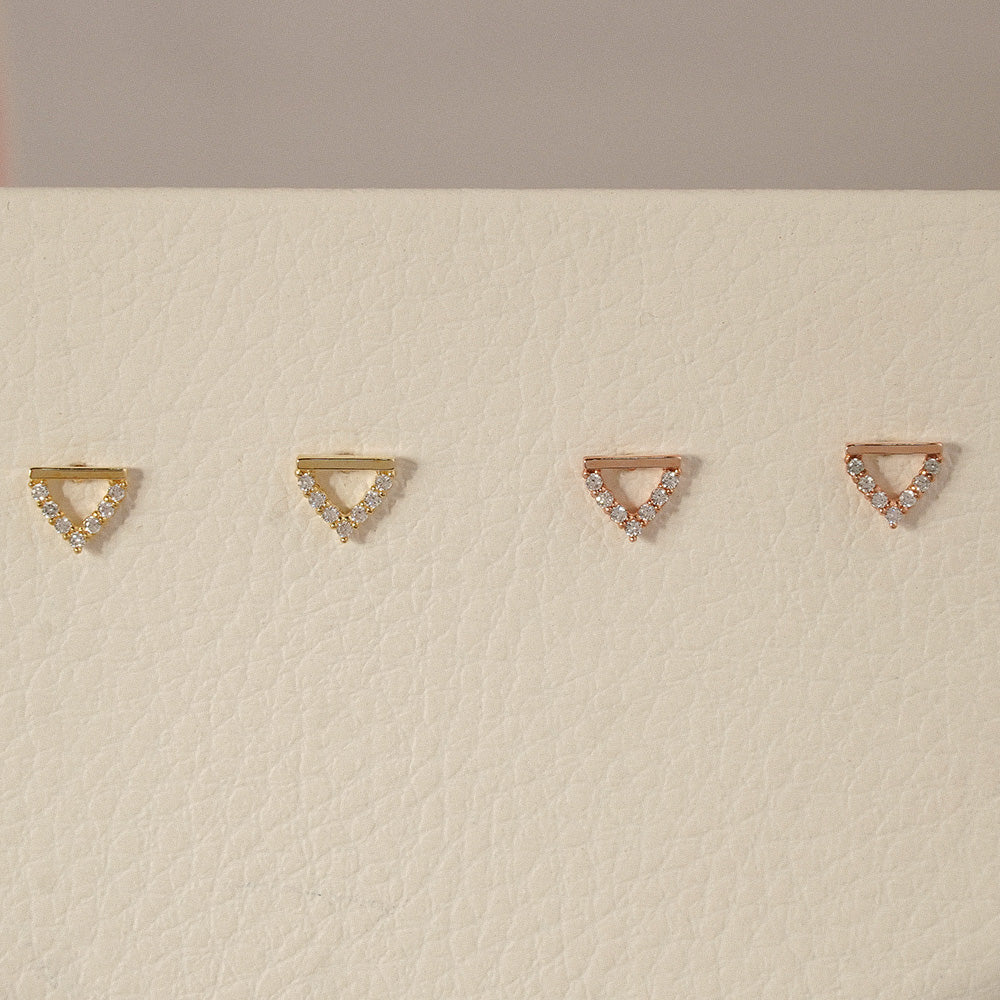 Triangle Stud Earrings