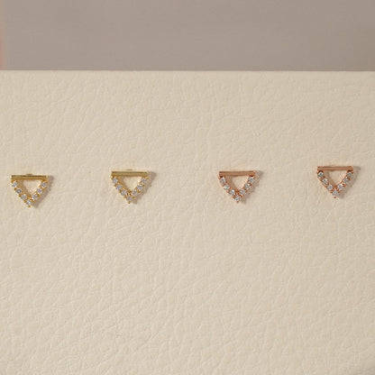 Triangle Stud Earrings