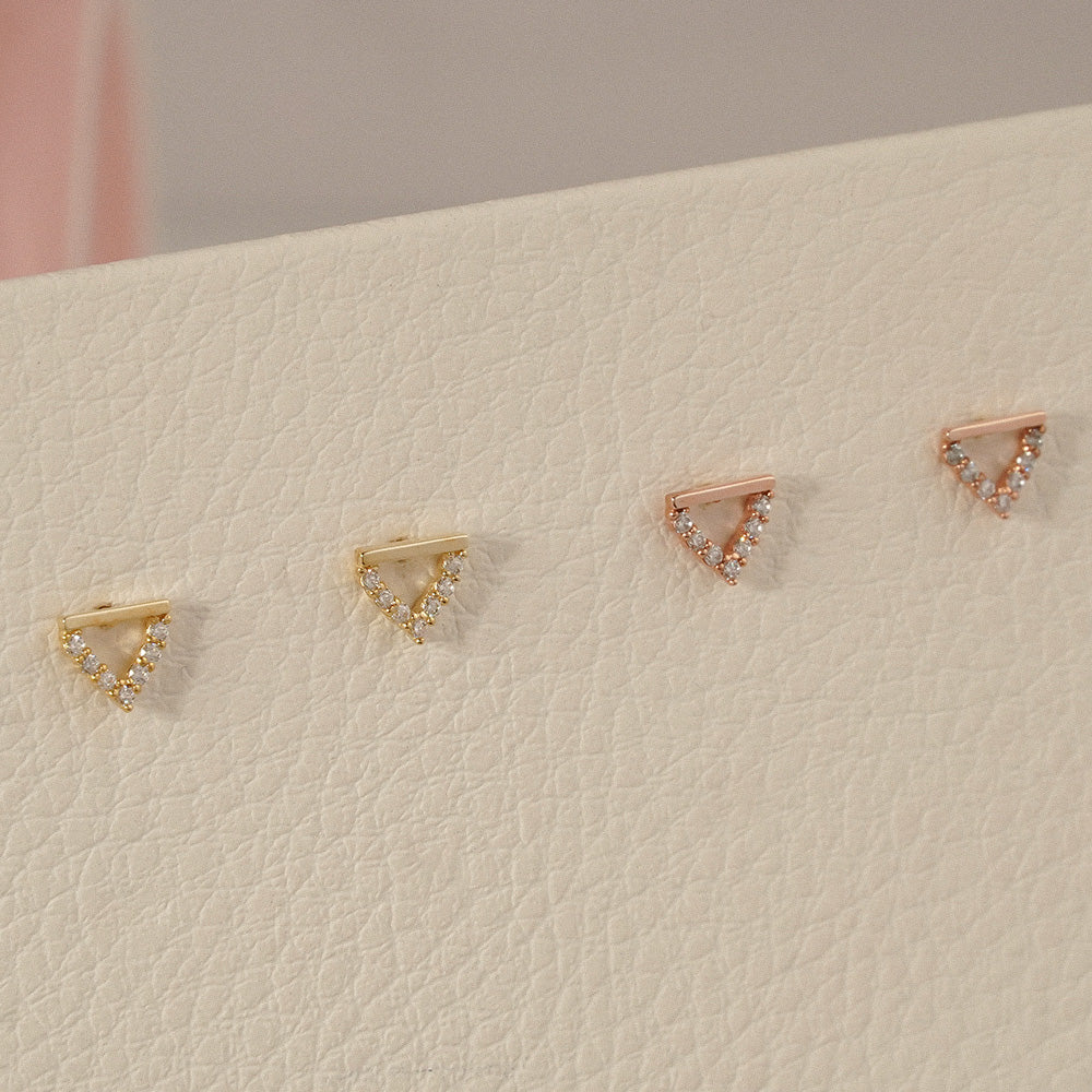 Triangle Stud Earrings