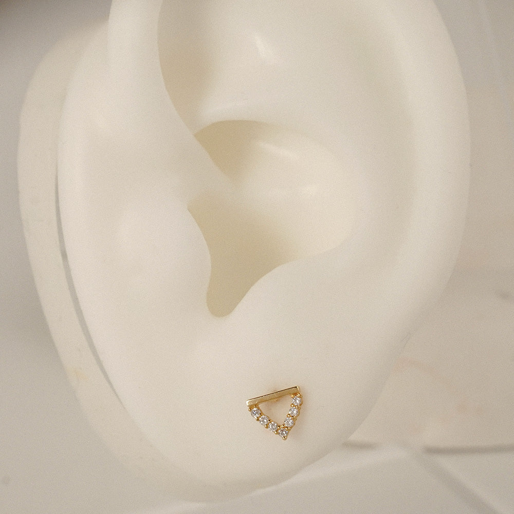 Triangle Stud Earrings
