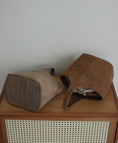 Suede Bucket Bag
