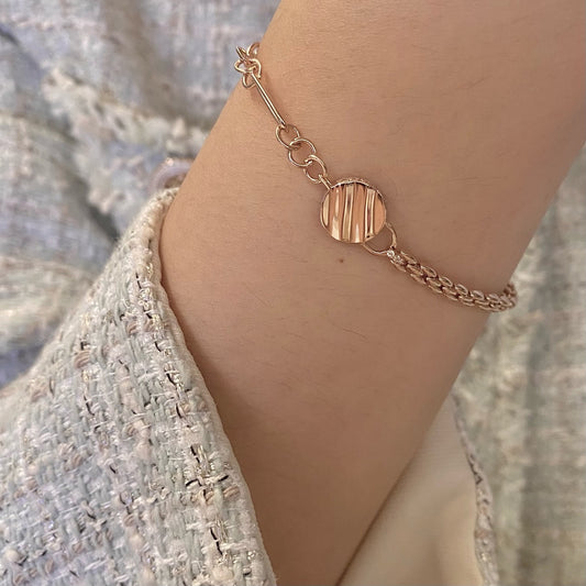 Wave Coin Bracelet
