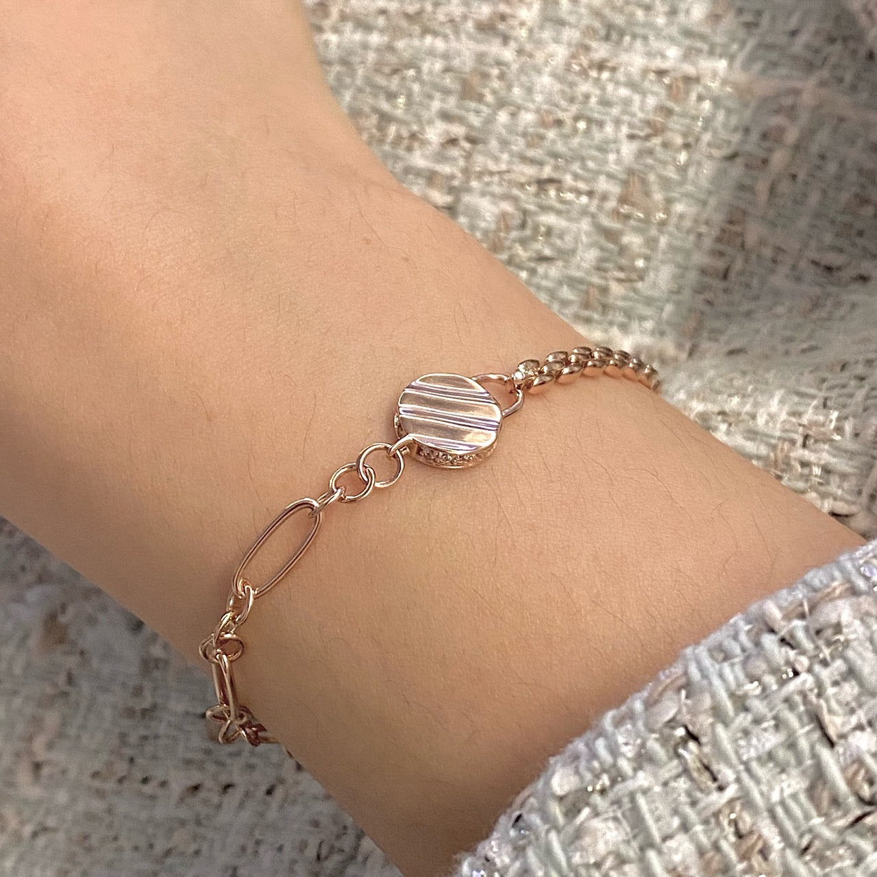 Wave Coin Bracelet