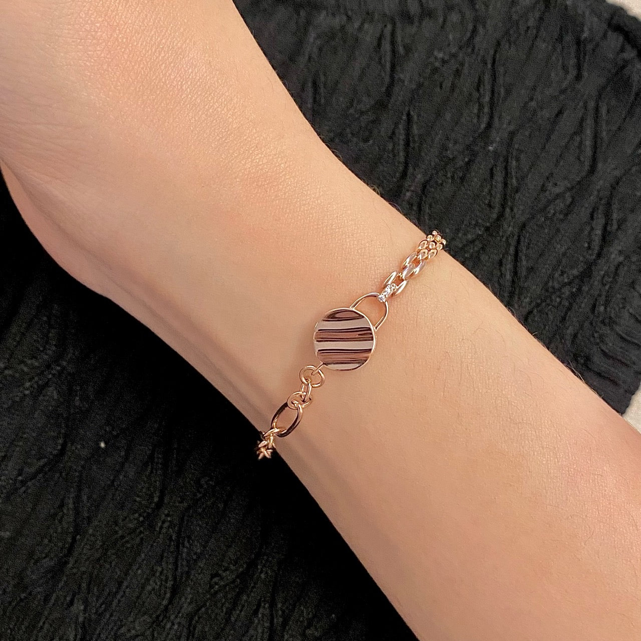 Wave Coin Bracelet