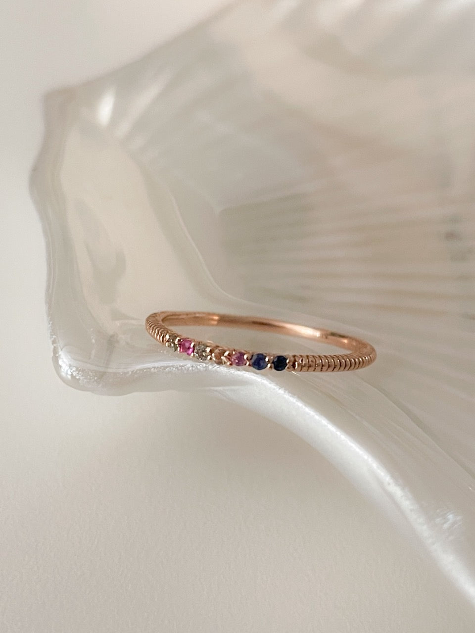 Multi Color Sapphire Ring