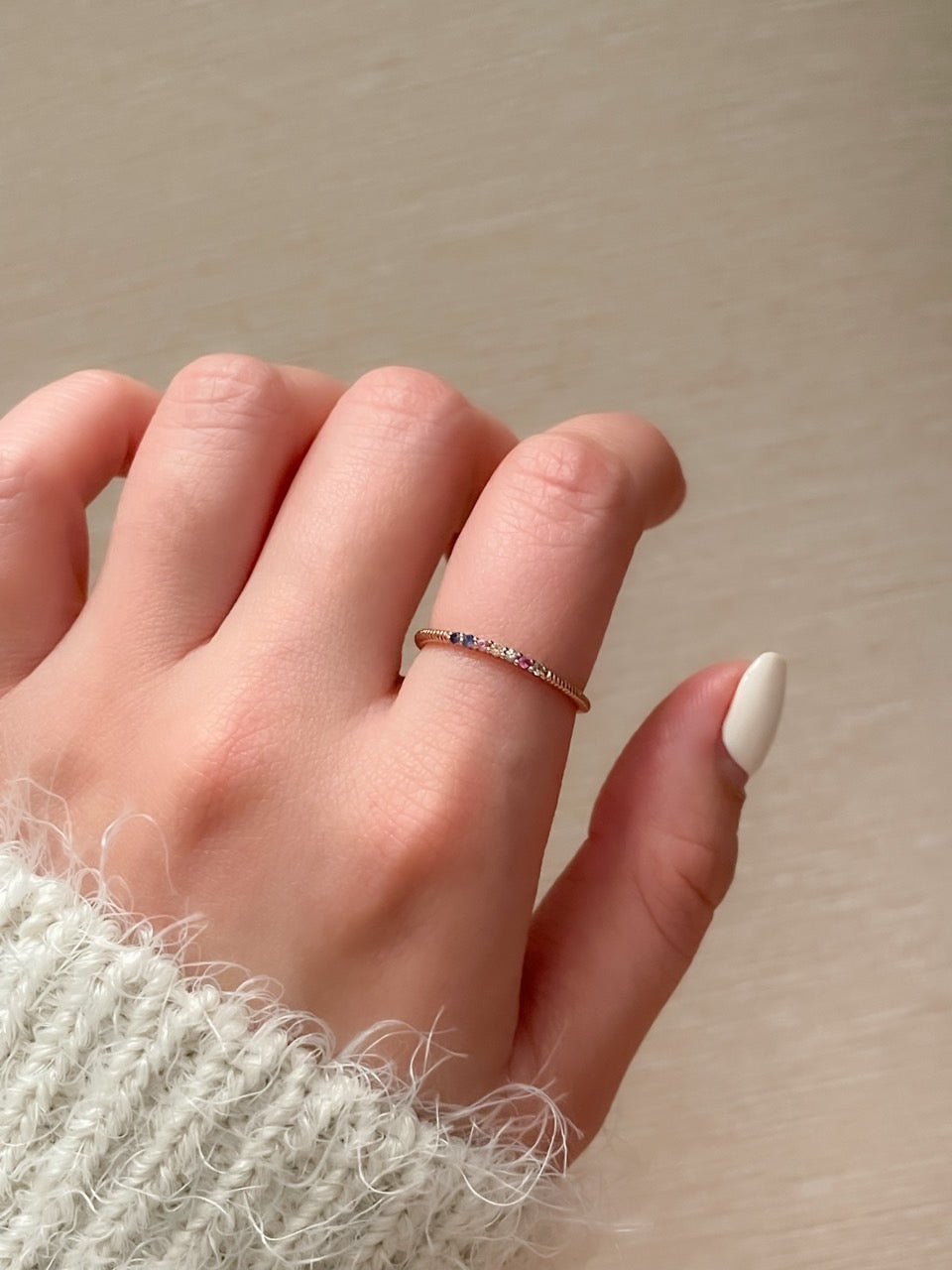Multi Color Sapphire Ring
