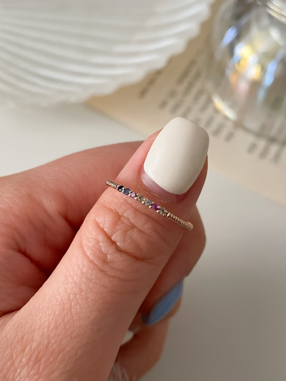 Multi Color Sapphire Ring