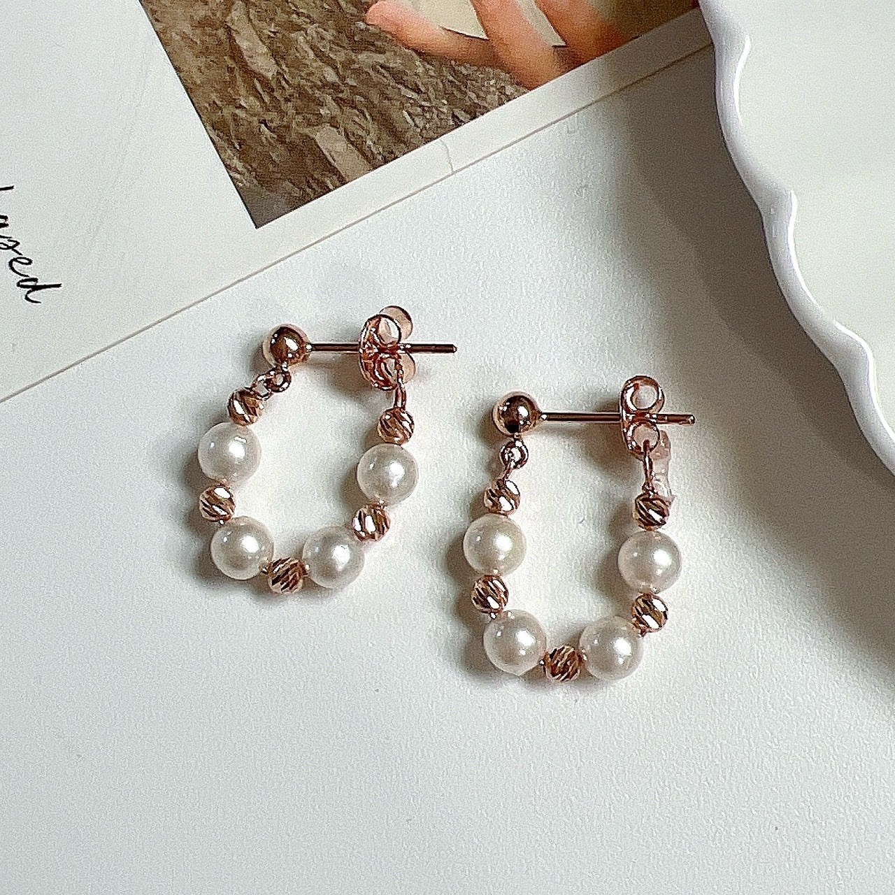 Pearl Holly Earrings