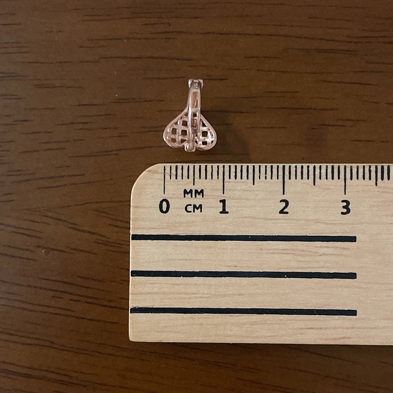 Heart Net Huggie Earrings