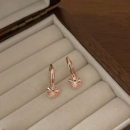 Heart Huggie Earrings